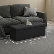 Large Storage Ottoman Bench Upholstered Seat for Bedroom and Hallway 110 cm by Songmics