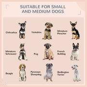 Extendable Elevated Rattan Dog Bed with Roof and Removable Cushion for Outdoors Cream