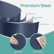 50L Stainless Steel Kitchen Bin with Soft Close Lid and Pedal for Rubbish Waste by Songmics