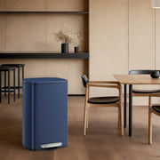 50L Stainless Steel Kitchen Bin with Soft Close Lid and Pedal for Rubbish Waste by Songmics
