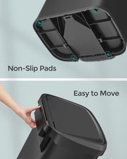 68L Kitchen Rubbish Bin with Soft Close Lid and Pedal for Home or Office by Songmics