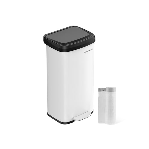 68L Kitchen Rubbish Bin with Soft Close Lid and Inner Bucket for Waste Sorting by Songmics