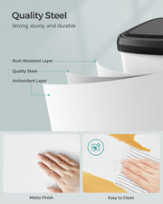 68L Kitchen Rubbish Bin with Soft Close Lid and Inner Bucket for Waste Sorting by Songmics