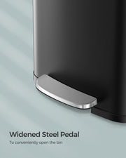 50L Kitchen Rubbish Bin with Lid and Pedal for Waste Disposal by Songmics