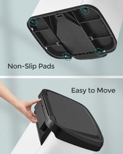 50L Kitchen Rubbish Bin with Soft Close Lid and Pedal in Stainless Steel by Songmics