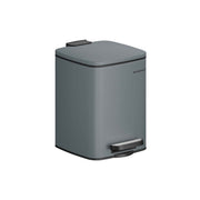 Slate Grey 6L Pedal Bin for Bathroom or Small Spaces with Soft Close Lid by Songmics