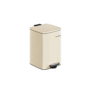 20L Steel Pedal Bin with Removable Inner Bucket in Sand Beige for Kitchen by Songmics