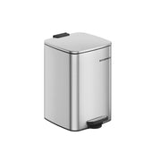 20L Steel Kitchen Bin with Removable Inner Bucket in Metallic Silver by Songmics