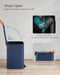 5.2 Gallon 20L Midnight Blue Pedal Bin with Soft Close Lid for Kitchen or Bathroom by Songmics