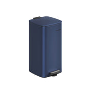 30 Litre Midnight Blue Steel Kitchen Bin with Removable Inner Bucket by Songmics