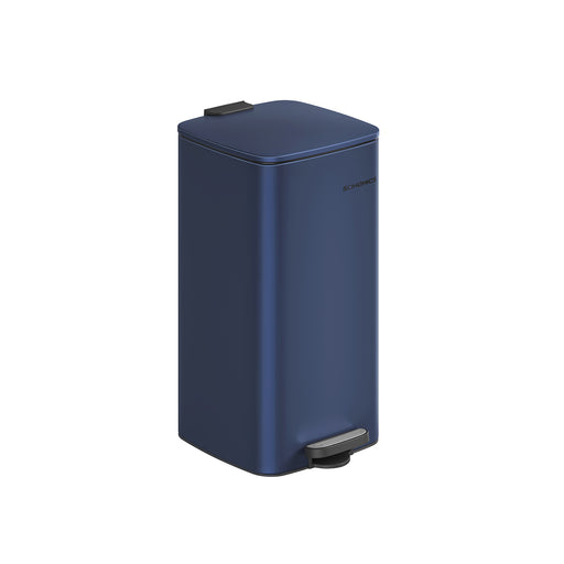 30 Litre Midnight Blue Steel Kitchen Bin with Removable Inner Bucket by Songmics