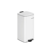 30 Litre Steel Kitchen Bin in Cloud White with Removable Inner Bucket by Songmics