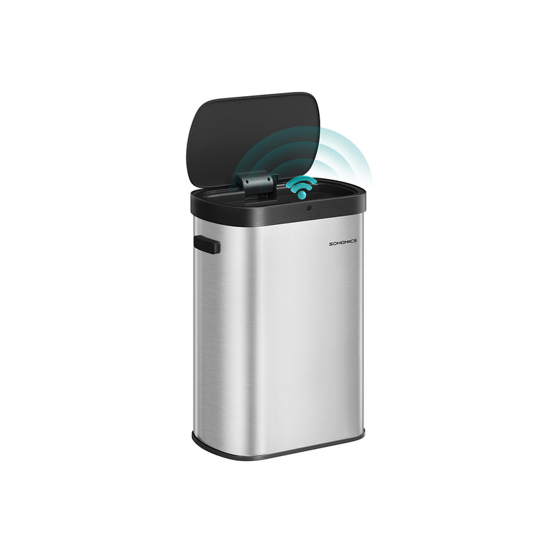 Motion Sensor Kitchen Bin with Automatic Touch Free Opening and Soft Close Lid by Songmics