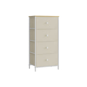 Chest of Drawers with 4 Spacious Fabric Storage Drawers for Bedroom or Hallway by Songmics