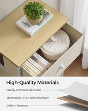Chest of Drawers with 4 Spacious Fabric Storage Drawers for Bedroom or Hallway by Songmics