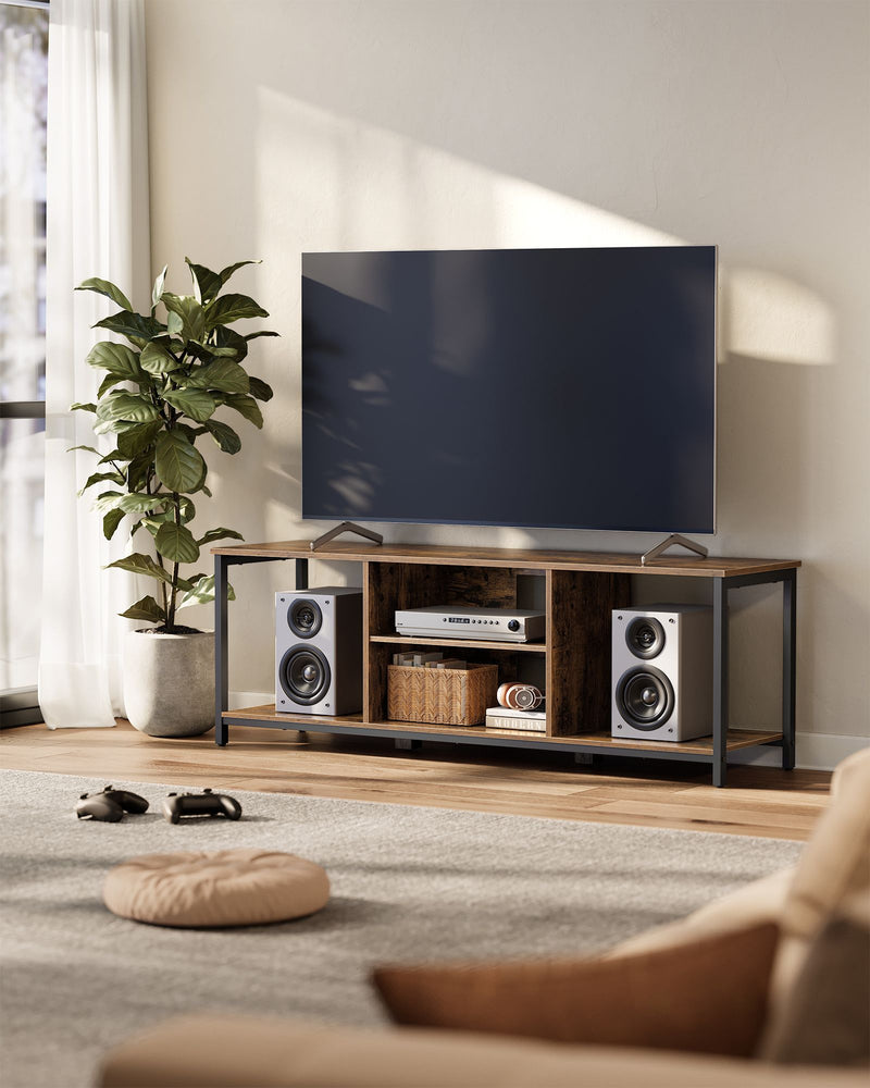 TV Stand for TVs up to 65 Inches with Open Shelves and Storage Space by Vasagle