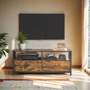 TV Cabinet for TVs up to 55 Inches with Drawers and Open Shelves by Vasagle