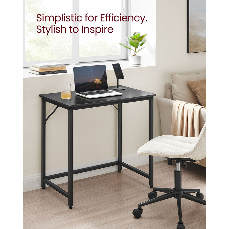 Compact Computer Desk 50x80x75cm with Sturdy Build and Sleek Design by Vasagle VASAGLE