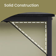 120x60cm Black Computer Desk for Home Office or Study with Spacious Work Surface by Vasagle