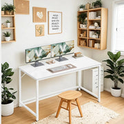Modern Computer Desk with Storage for Home Office or Study Space by Vasagle