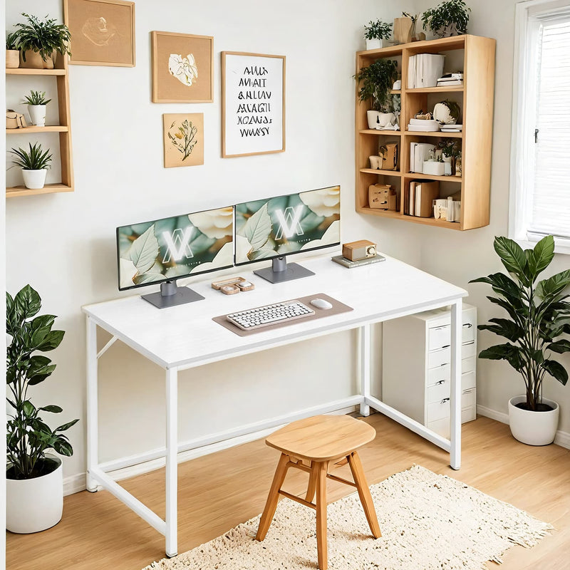 Modern Computer Desk with Storage for Home Office or Study Space by Vasagle