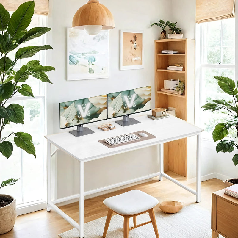 Modern Computer Desk with Storage for Home Office or Study Space by Vasagle