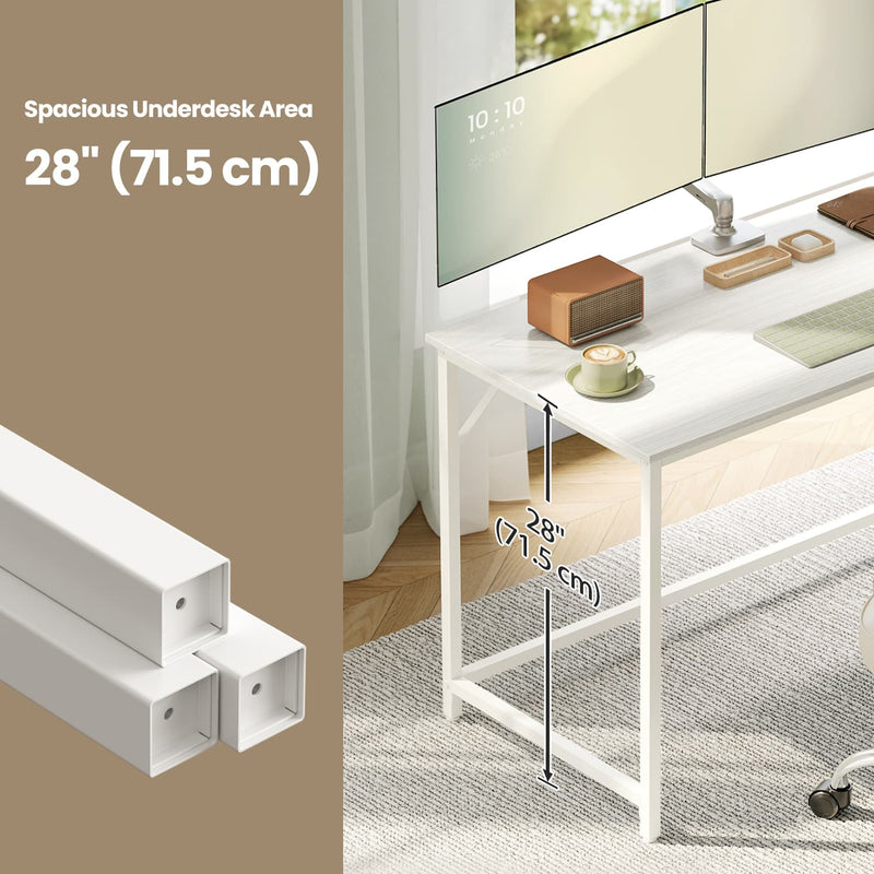 Modern Computer Desk with Storage for Home Office or Study Space by Vasagle