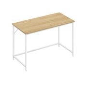 120x60cm Small Office Desk For Home Office by Vasagle, Oak and White 