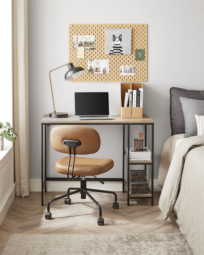 Modern Writing Desk with Adjustable Storage Shelves Left or Right Side by Vasagle