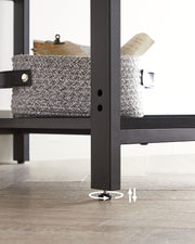 Wooden Writing Desk with Adjustable Shelves Left or Right for Home Office by Vasagle