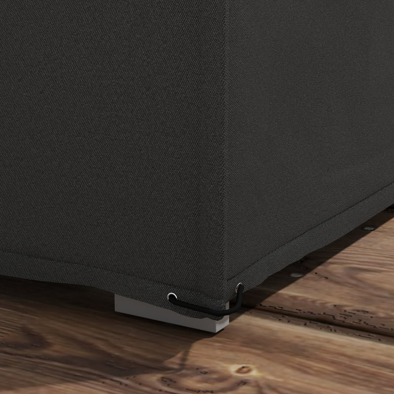 Waterproof Black Furniture Cover 155 x 222cm for Outdoor Protection by Outsunny