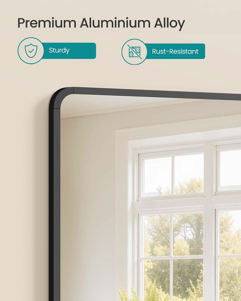 Close-up of the rust-resistant aluminium alloy frame edge