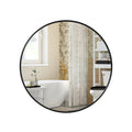 50 cm Round Wall Mirror with Modern Frame for Bathroom or Hallway by Songmics