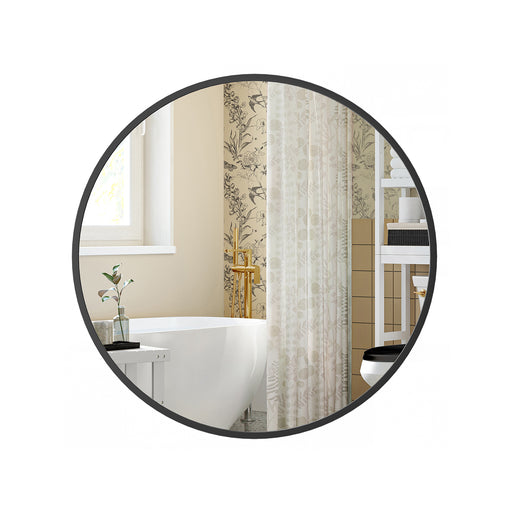 Round Wall Mirror 40.7 cm Decorative Modern Bathroom or Hallway Mirror by Songmics