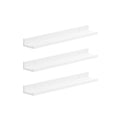 Set of 3 Wall Mounted Floating Shelves for Home Storage and Display by Songmics