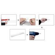 Set of 2 White Wall Mounted Picture Shelves for Living Room or Bedroom Display by Songmics