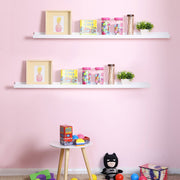 Long Wall Mounted Floating Shelf for Living Room or Bedroom Storage by Songmics