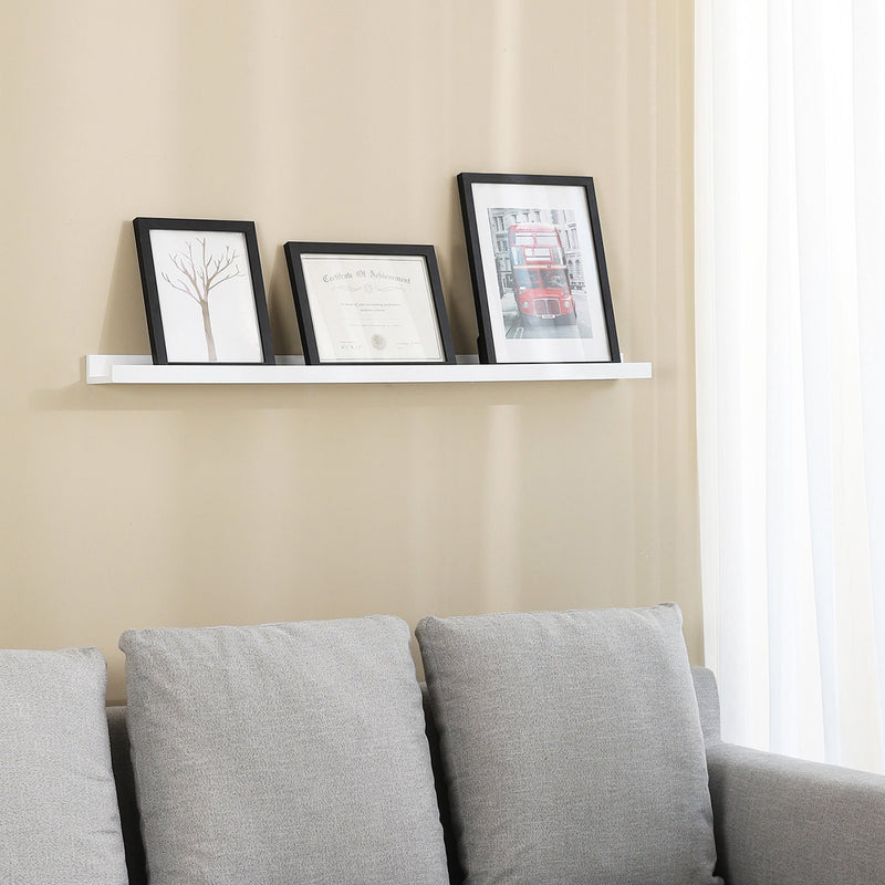 Long Wall Mounted Floating Shelf for Living Room or Bedroom Storage by Songmics