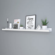 Long Wall Mounted Floating Shelf for Living Room or Bedroom Storage by Songmics