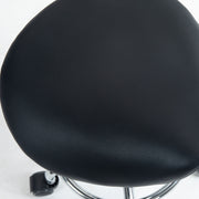 Ergonomic Rolling Saddle Stool With Wheels for Salon Spa or Tattoo Studio, Black