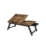 Adjustable Laptop Desk for Sofa with Cup Holder and Storage Side Pocket by Songmics