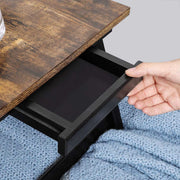 Adjustable Laptop Desk for Sofa with Cup Holder and Storage Side Pocket by Songmics