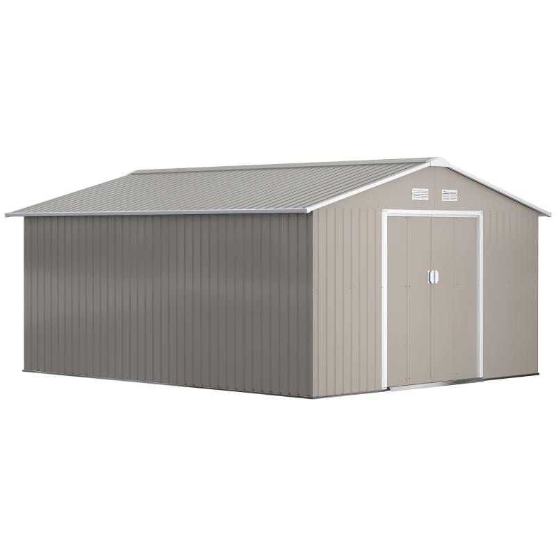 Large Metal Storage Shed (13x11ft)