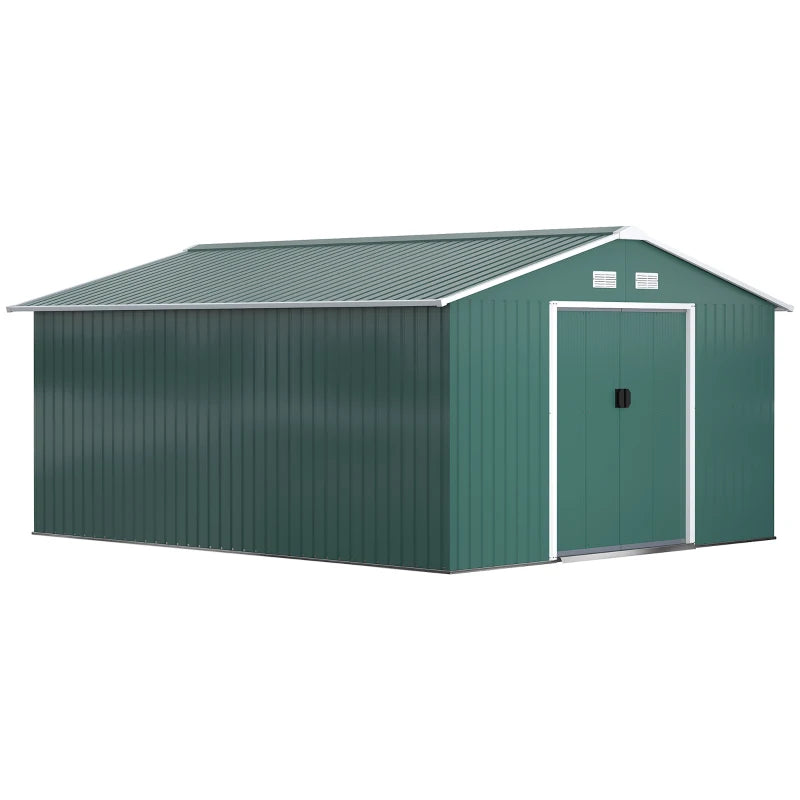 Large Metal Storage Shed (13x11ft)