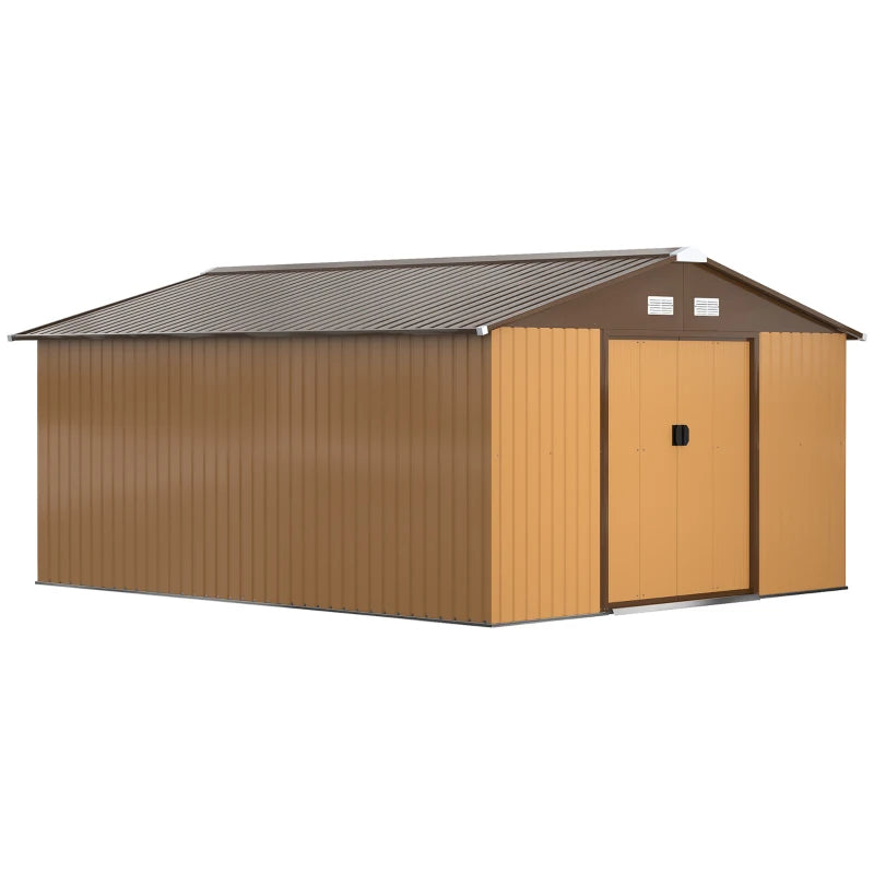 Large Metal Storage Shed (13x11ft)