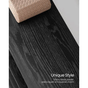 Image of a large black bookcase by Vasagle Furniture.