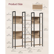 Image of a Large Industrial Bookcase With 14 Shelves by Vasagle Furniture.