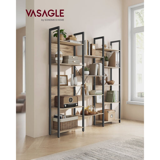 Image of a Large Industrial Bookcase With 14 Shelves by Vasagle Furniture.