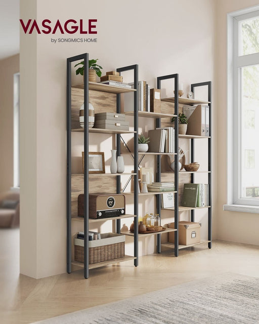 Image of a Large Industrial Bookcase With 14 Shelves by Vasagle Furniture.