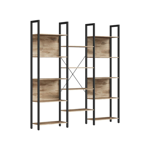 Image of a Large Industrial Bookcase With 14 Shelves by Vasagle Furniture.